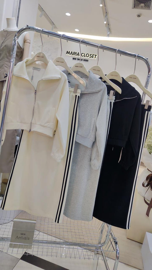Winter Crop Jacket With Long Skirts